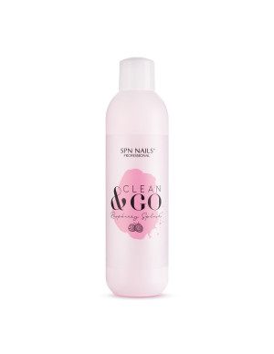 Płyn do odtłuszczania i przemywania paznokci - SPN - Clean&Go Raspberry Splash 1000ml