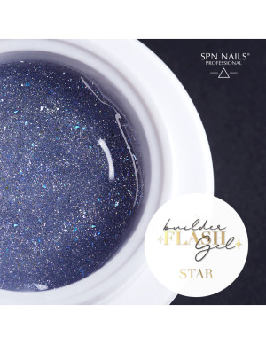 Brokatowy żel budujący z efektem flash Builder Flash Gel Star 20g