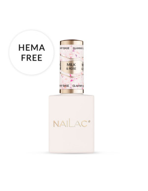 Baza kauczukowa Glammy Base Milk&Rose NaiLac 10ml