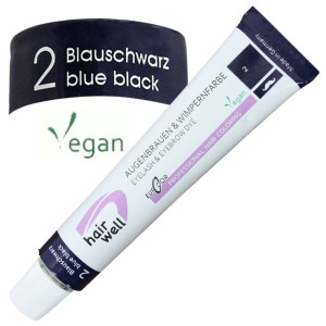 Farbka HAIRWELL Do Brwi i Rzęs GRANATOWA blueblack #2 20ml Henna żelowa