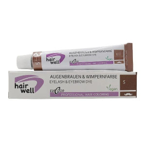 Farbka HAIRWELL Do Brwi i Rzęs CIEMNY BLOND dark blonde #5 20ml Henna żelowa
