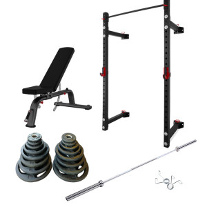 Pivot Veggmontert olympisk styrkepakke
