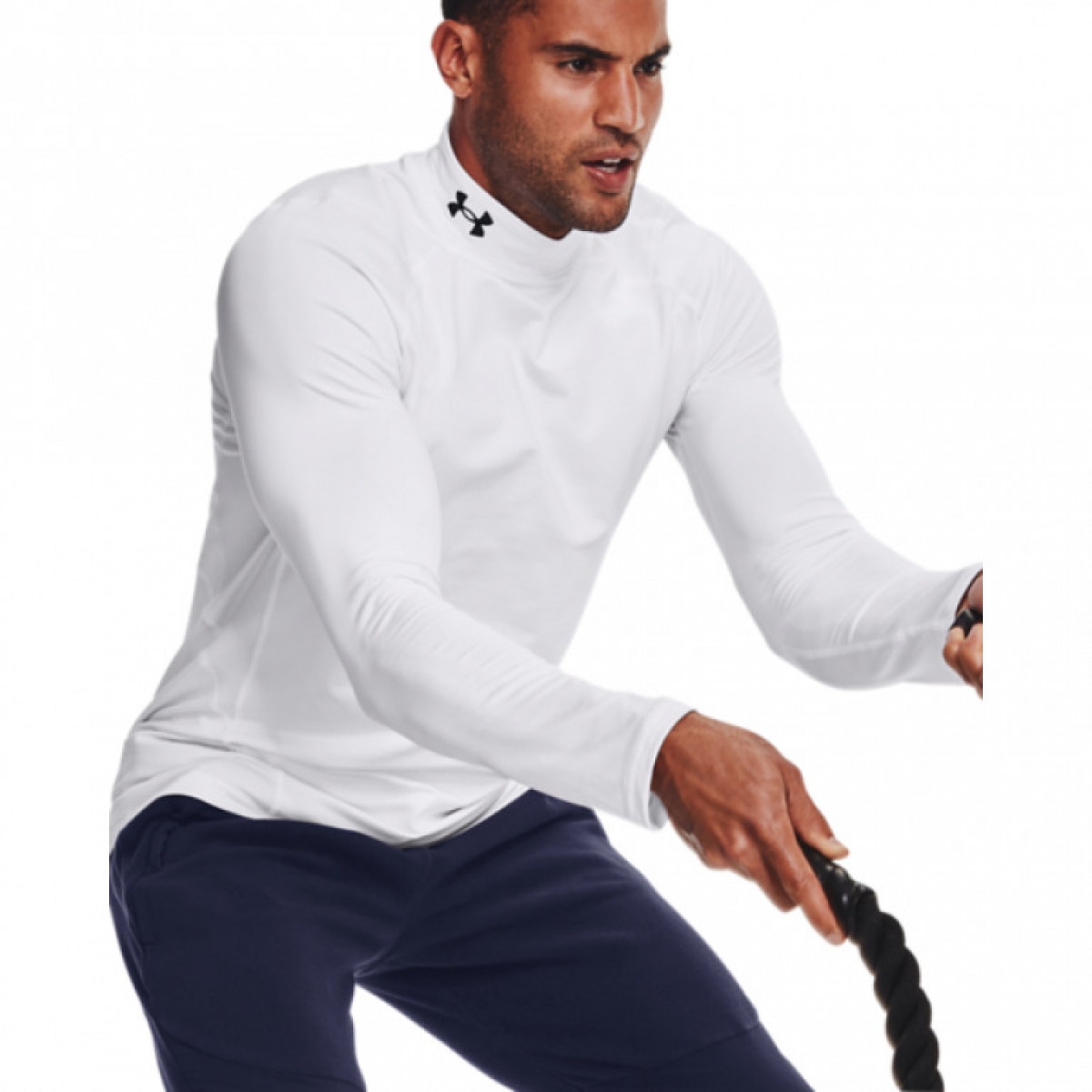 Męski longsleeve treningowy termoaktywny UNDER ARMOUR UA CG Armour Fitted Mock