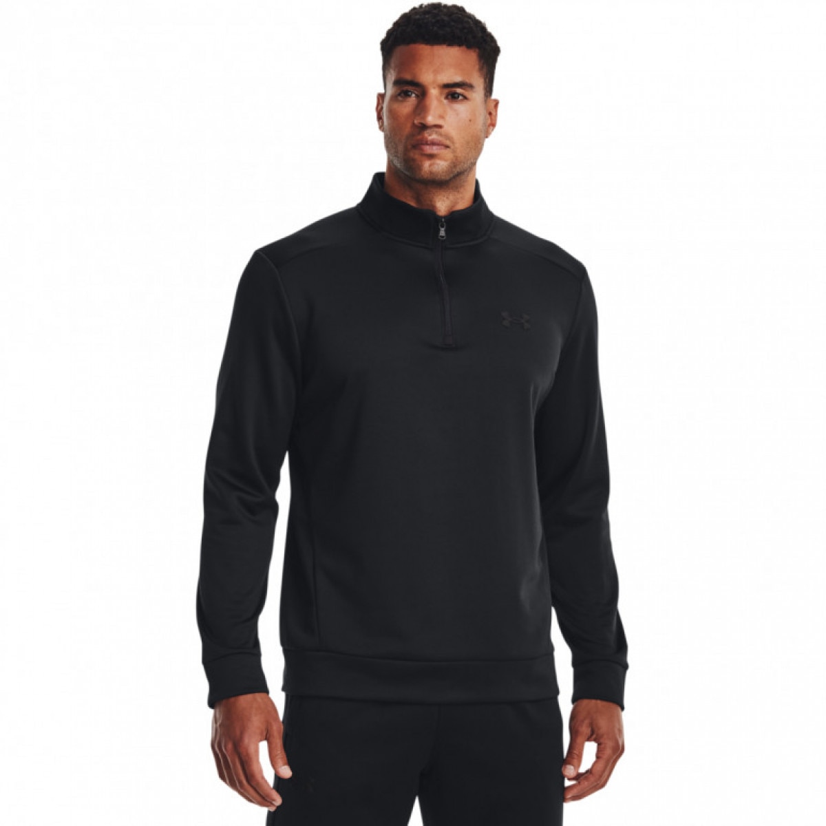 Męska bluza treningowa UNDER ARMOUR UA Armour Fleece 1/4 Zip - czarna