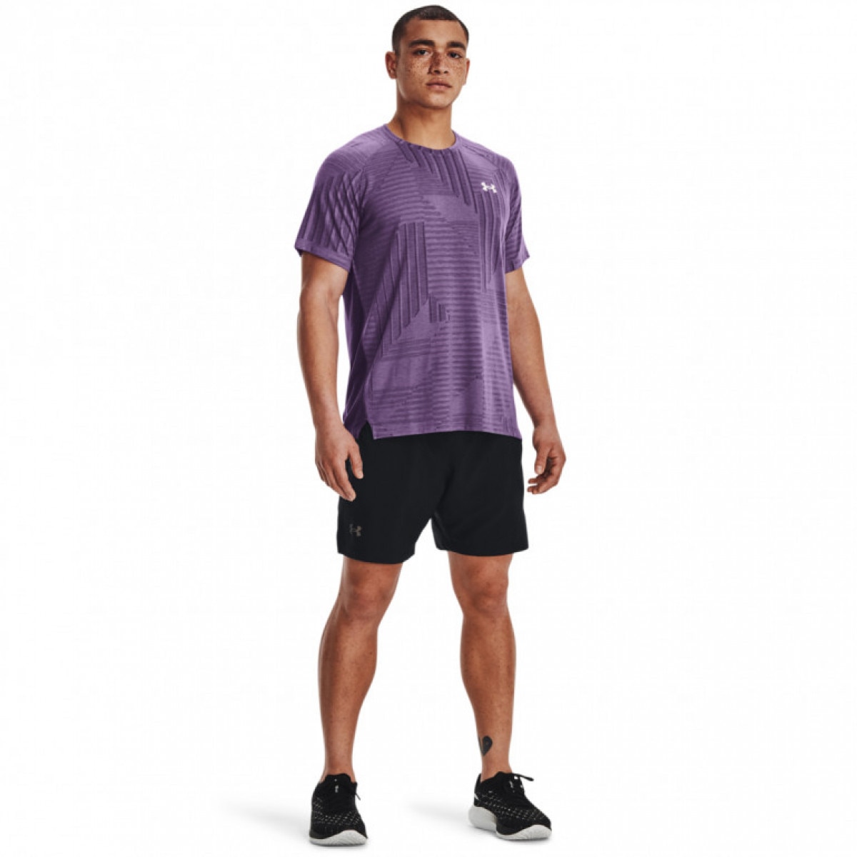 Męskie spodenki do biegania Under Armour LAUNCH ELITE 2in1 7''- czarne