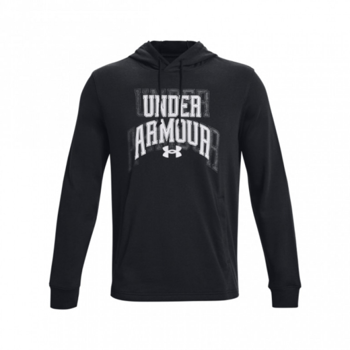 Męska bluza dresowa nierozpinana z kapturem Under Armour UA Rival Terry Graphic HD - czarna