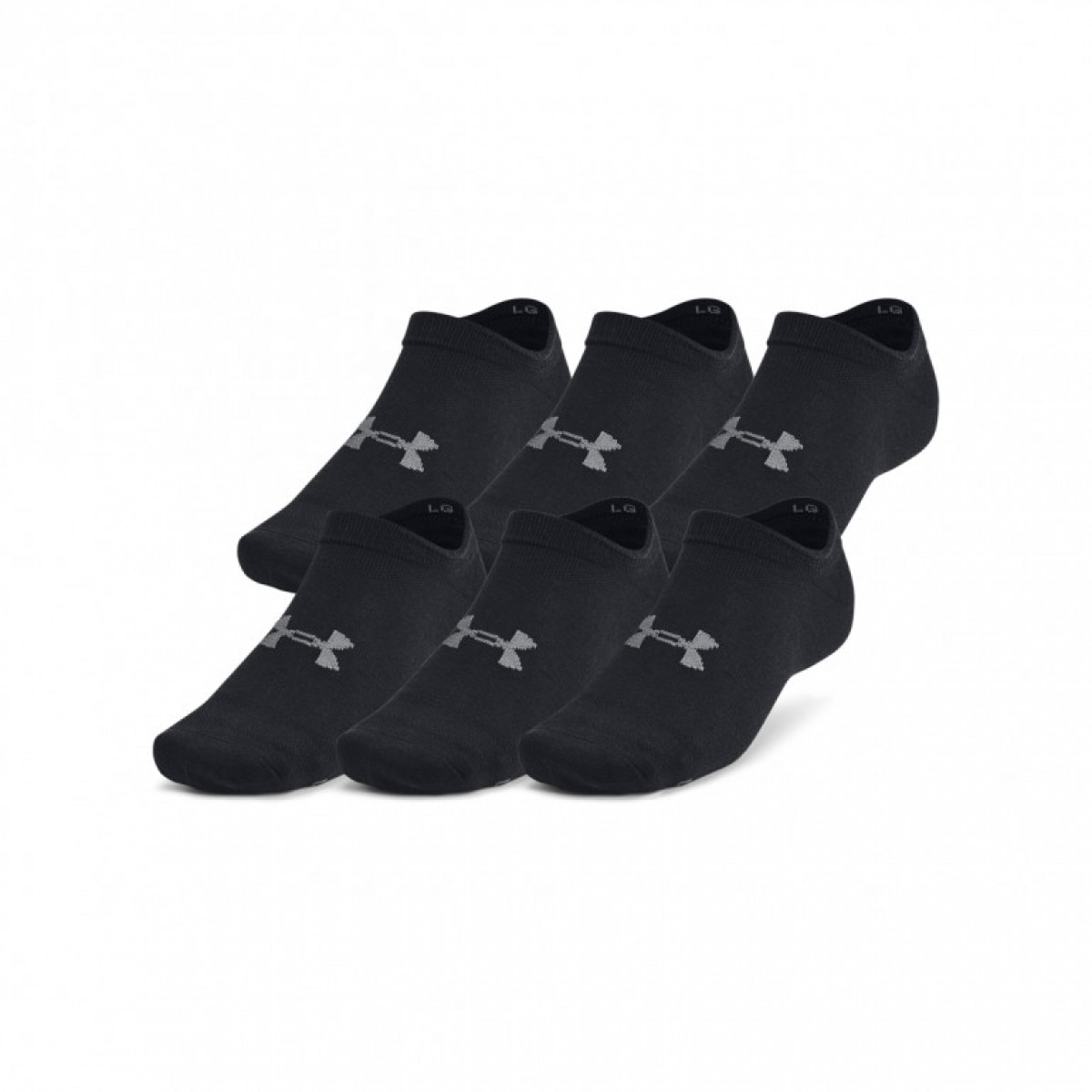 Skarpetki treningowe uniseks (6-pack) Under Armour UA Essential No Show - czarne