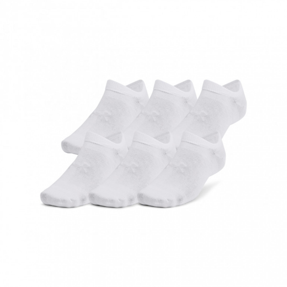 Skarpetki treningowe uniseks (6-pack) Under Armour UA Essential No Show - białe