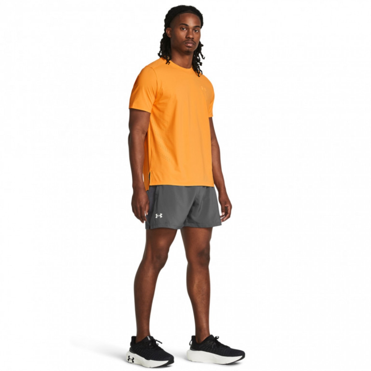 Męskie spodenki do biegania Under Armour UA Launch 5\'\' Short - szare