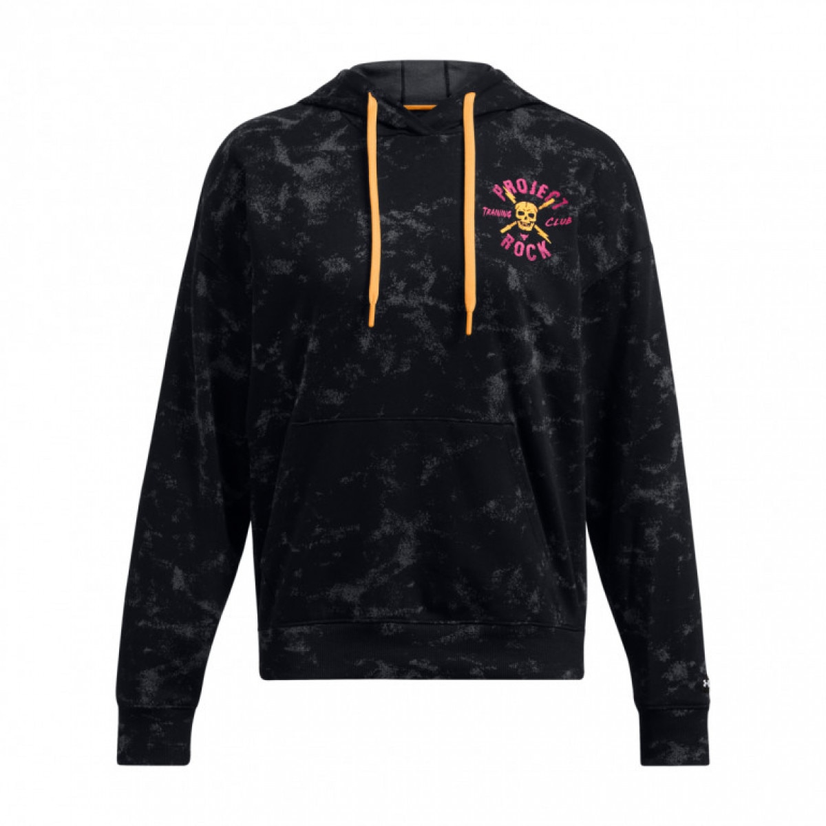 Damska bluza teningowa nierozpinana z kapturem Under Armour Project Rock W Udrground Terry HD - czarna