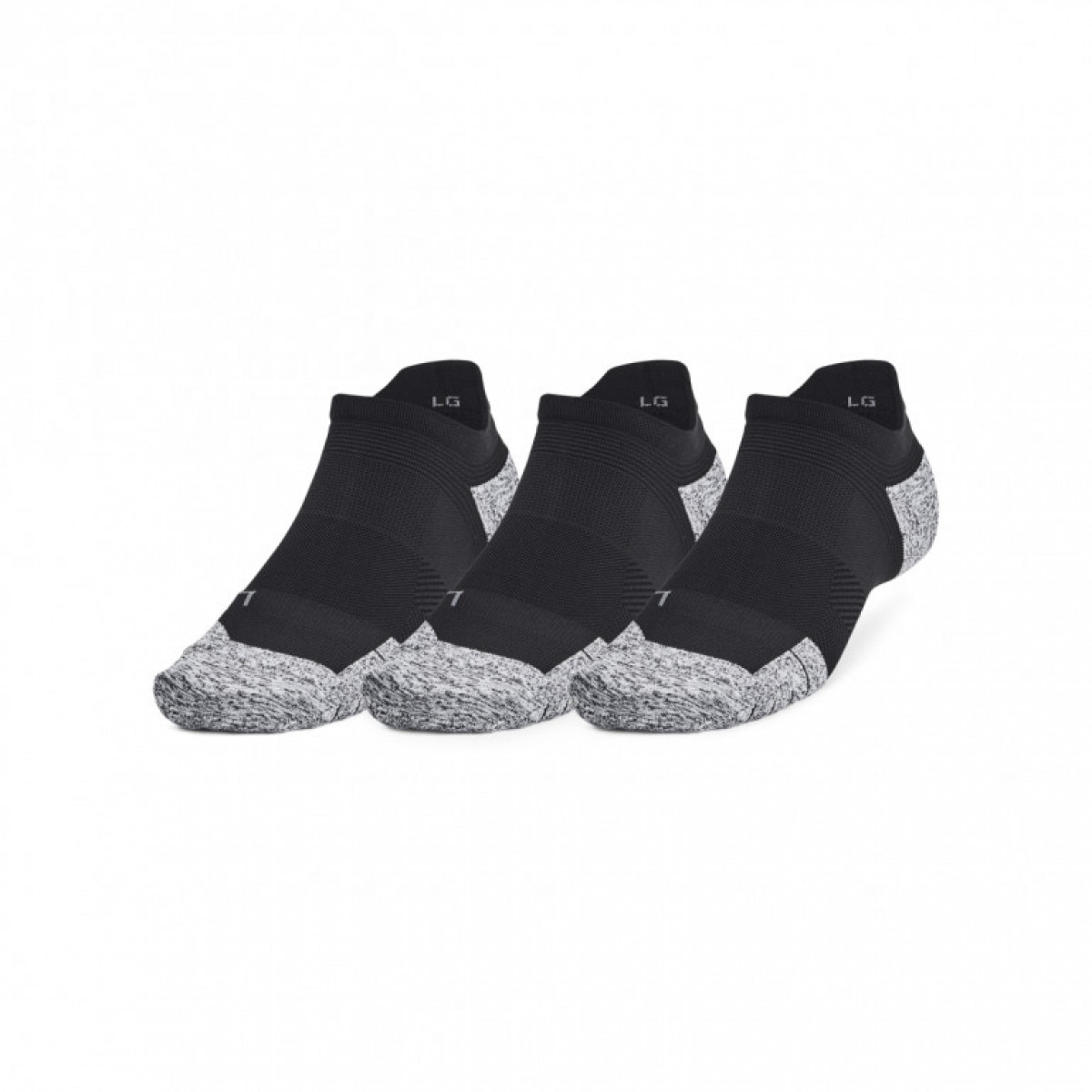 Skarpetki do biegania uniseks (3-pack) Under Armour UA Ad Run Cushion 3pk Ns - czarne