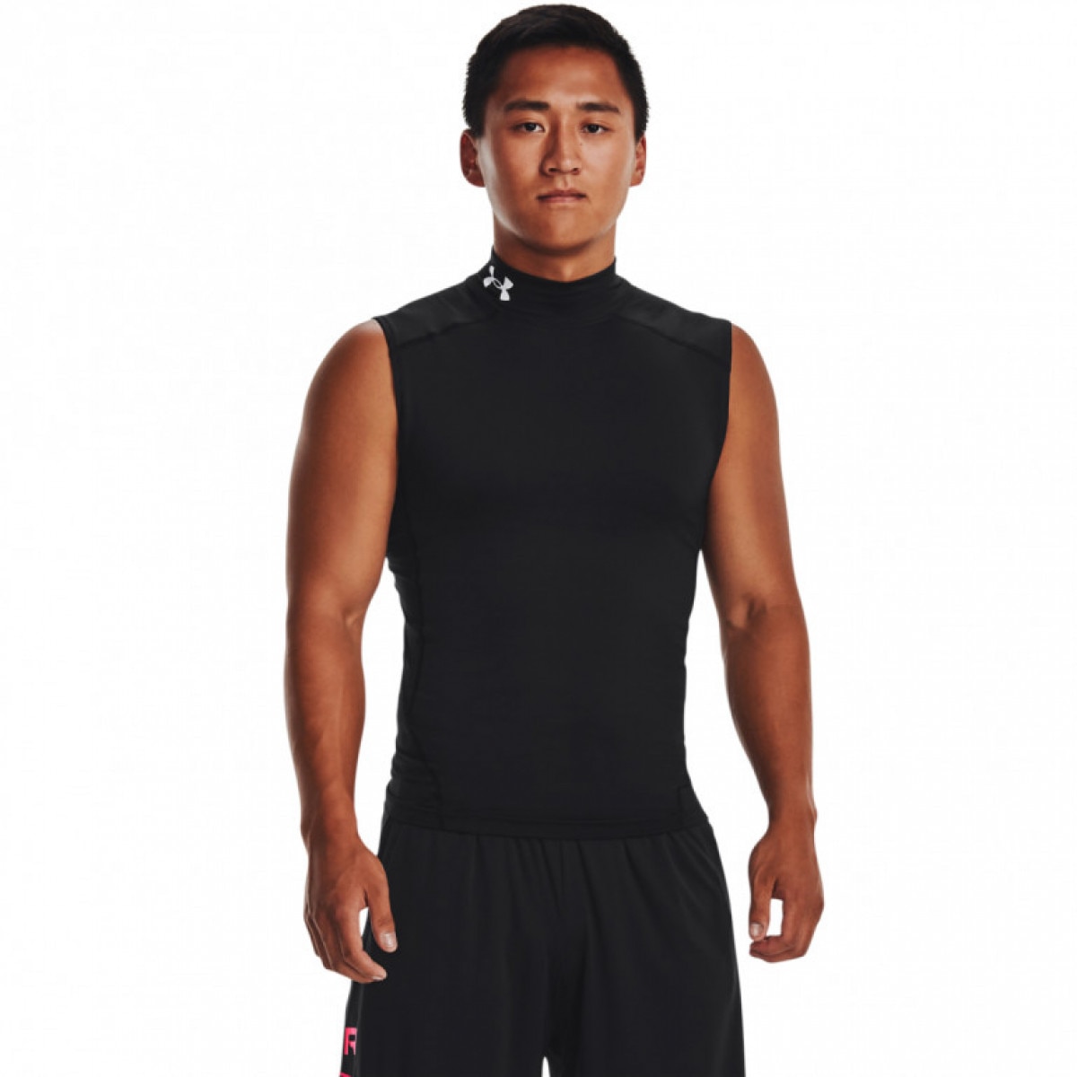 Męski top treningowy Under Armour UA Hg Armour Comp Mock Sl - czarny