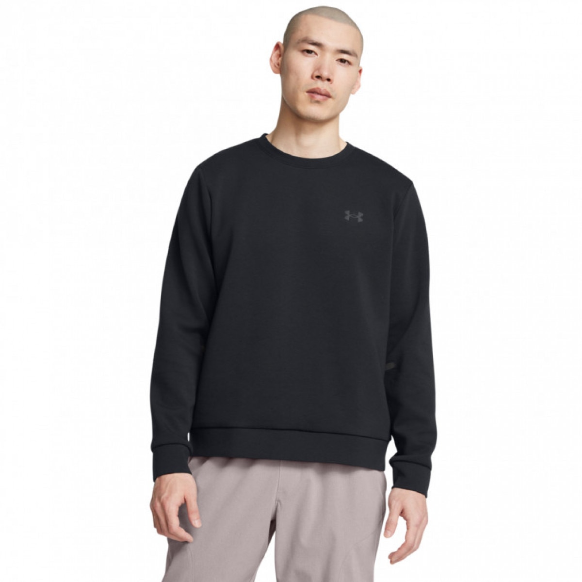 Męska bluza dresowa nierozpinana bez kaptura Under Armour UA Unstoppable Flc Crew Eu - czarna