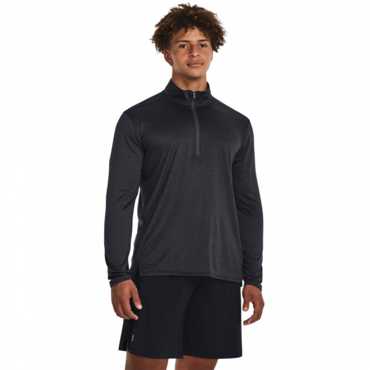 Męski longsleeve treningowy Under Armour UA Tech Vent 1/2 Zip - czarny