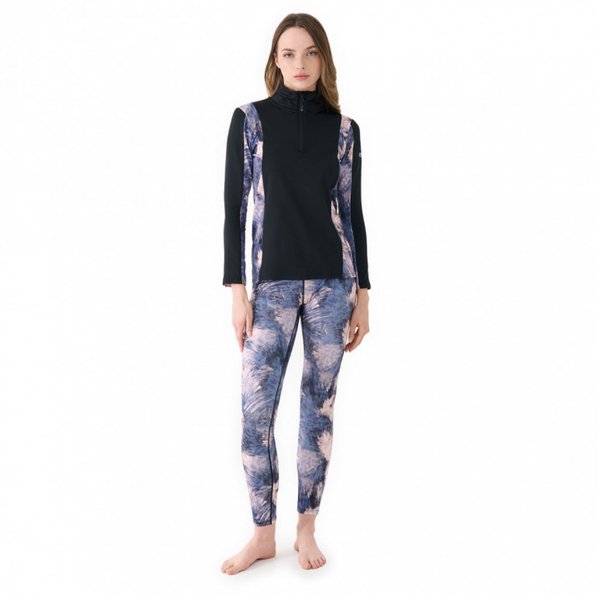 Damskie legginsy treningowe Roxy Daybreak - niebieskie