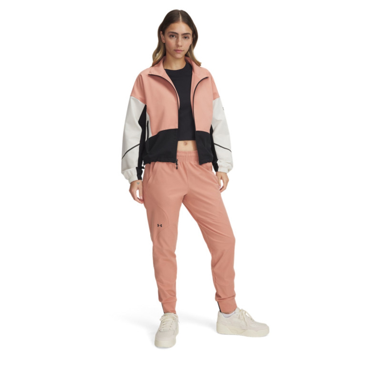 Damskie spodnie treningowe joggery Under Armour UA Unstoppable Jogger - różowe