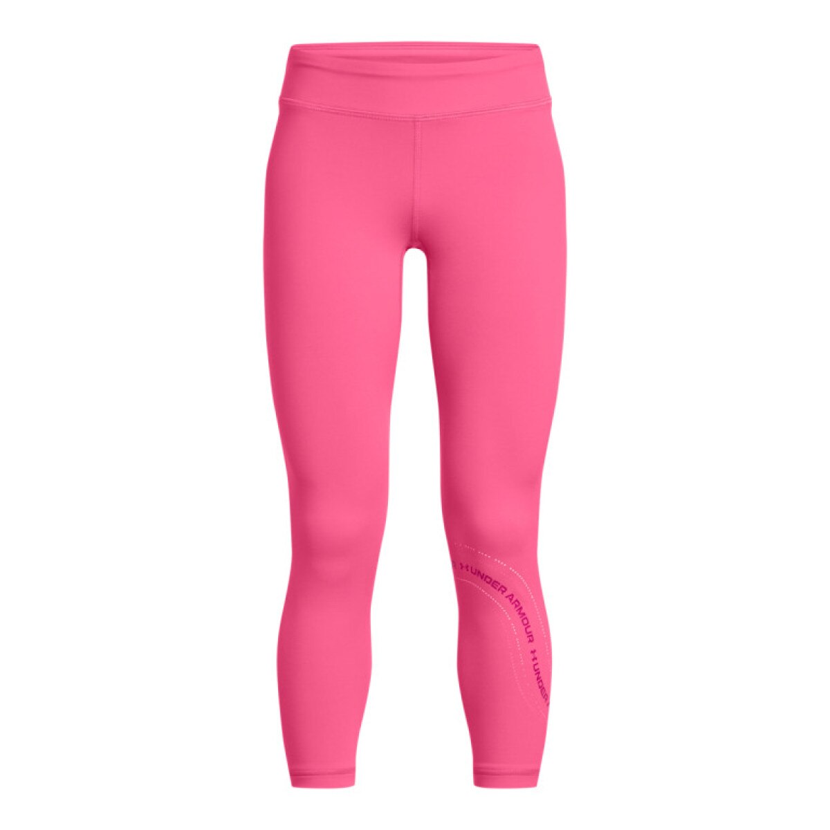 Dziewczęce legginsy treningowe Under Armour G Motion Branded Ankle Leg - różowe