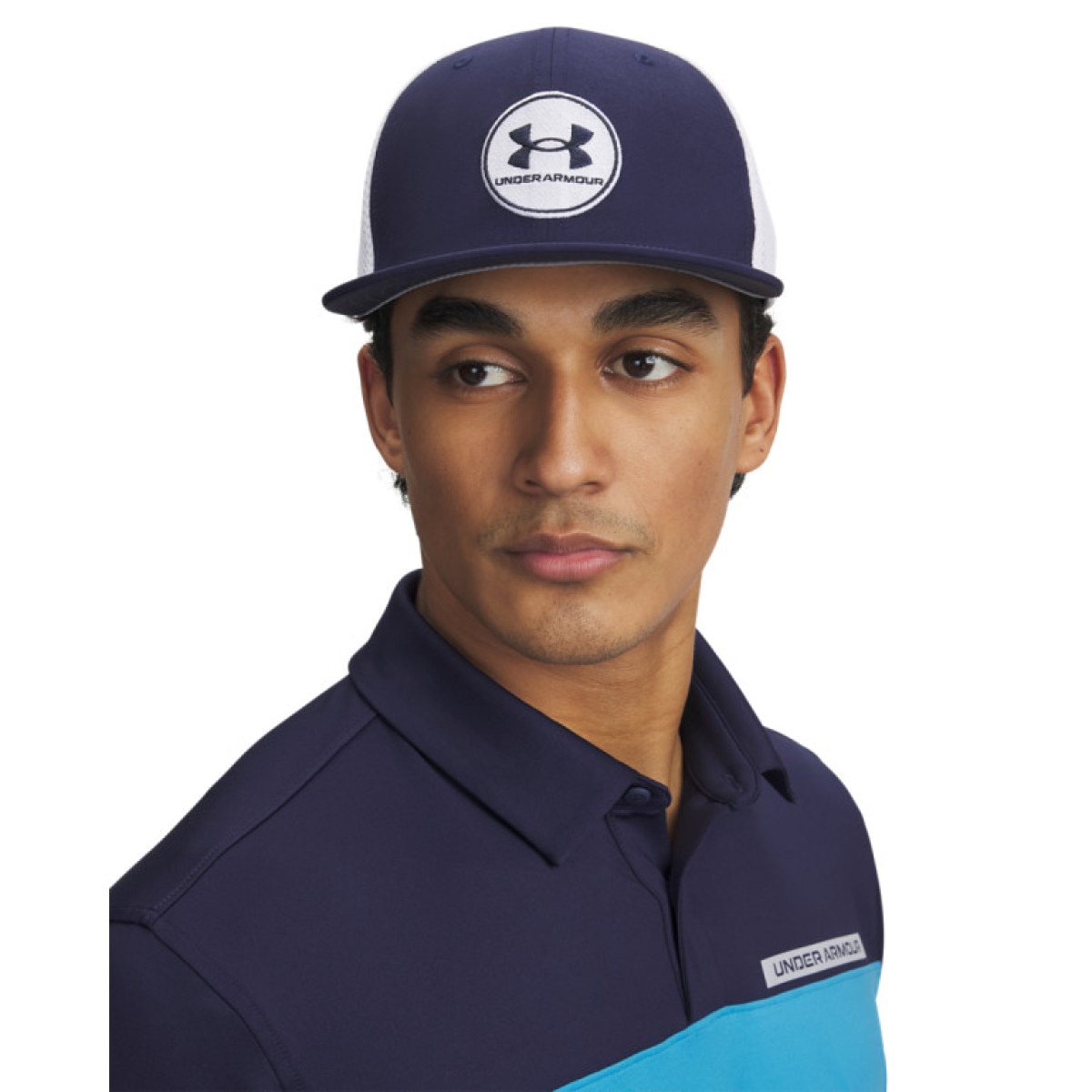 Męska czapka z daszkiem Under Armour M Iso-chill Drive Mid STR - granatowa