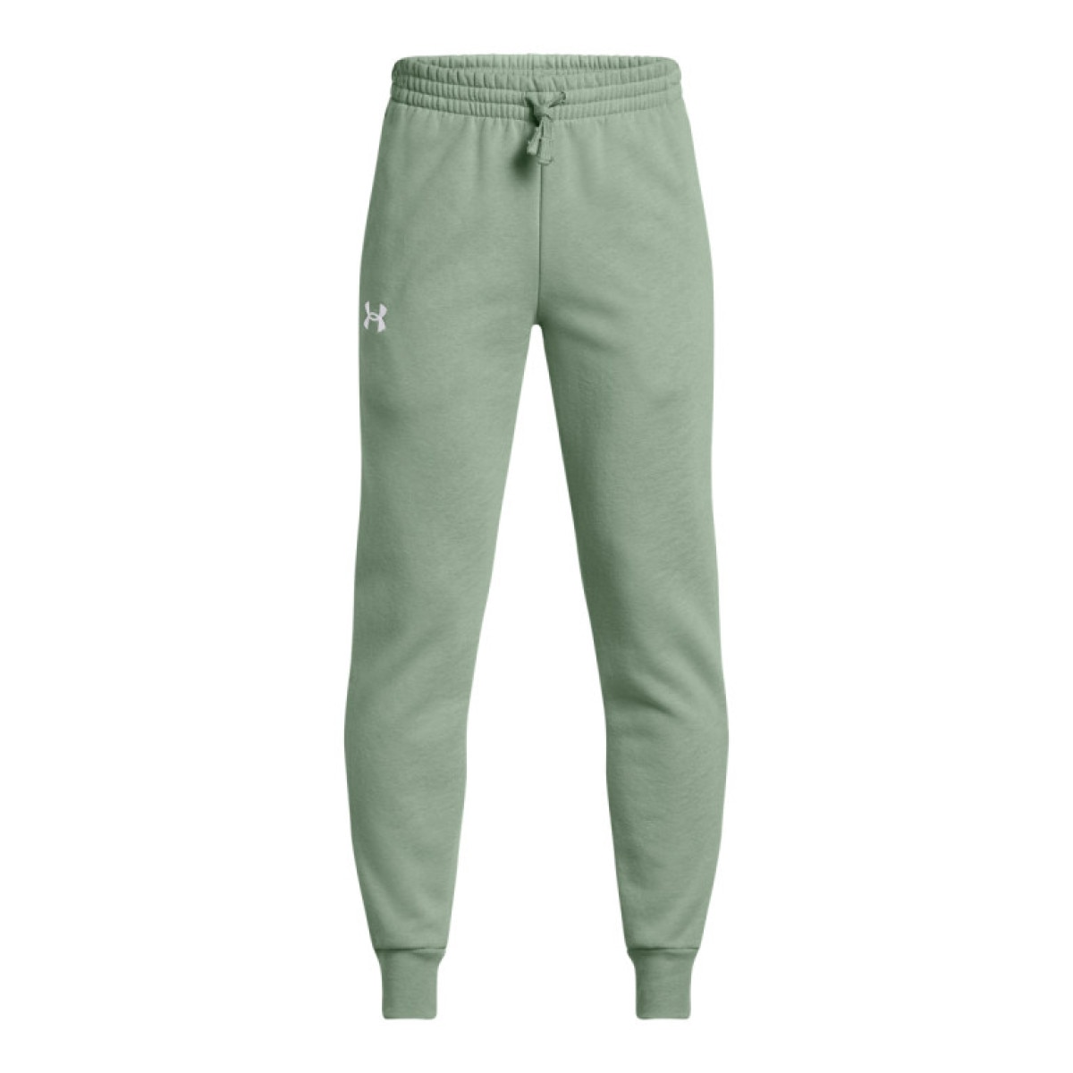 Chłopięce spodnie dresowe Under Armour UA Rival Fleece Joggers - zielone