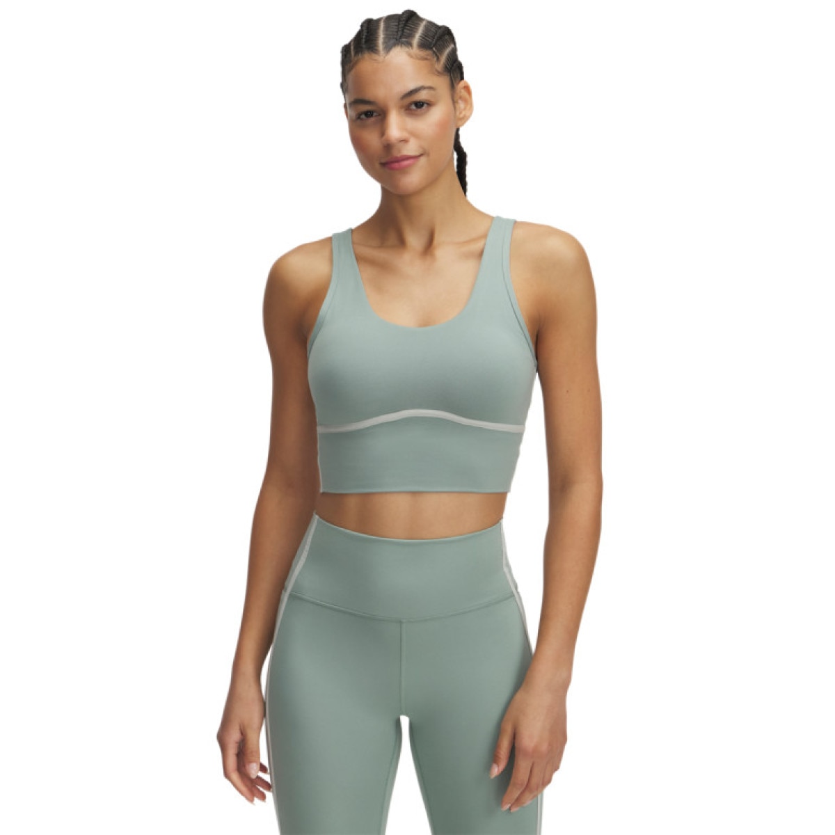 Damski top treningowy Under Armour Meridian Piped Crop Tank - zielony