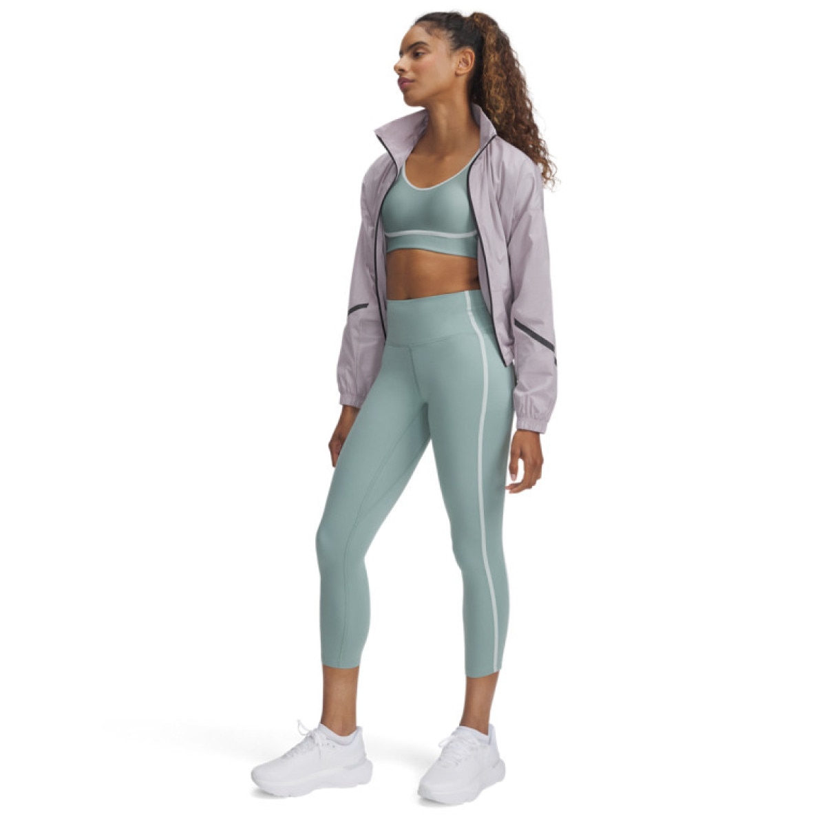 Damskie legginsy treningowe Under Armour Meridian Piped Ankle Leg - zielone