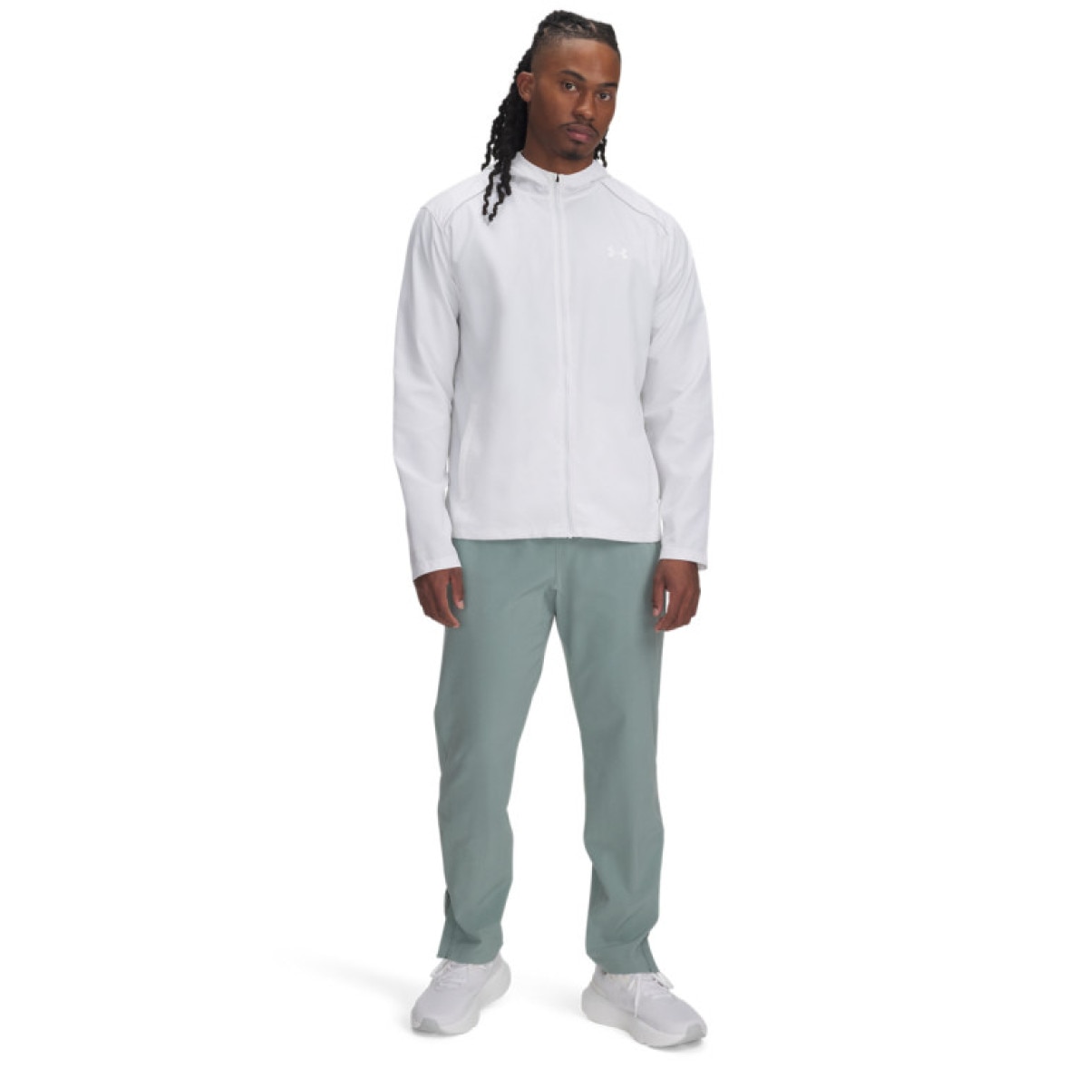 Męskie spodnie do biegania Under Armour UA OutRun the Storm Pants - zielone