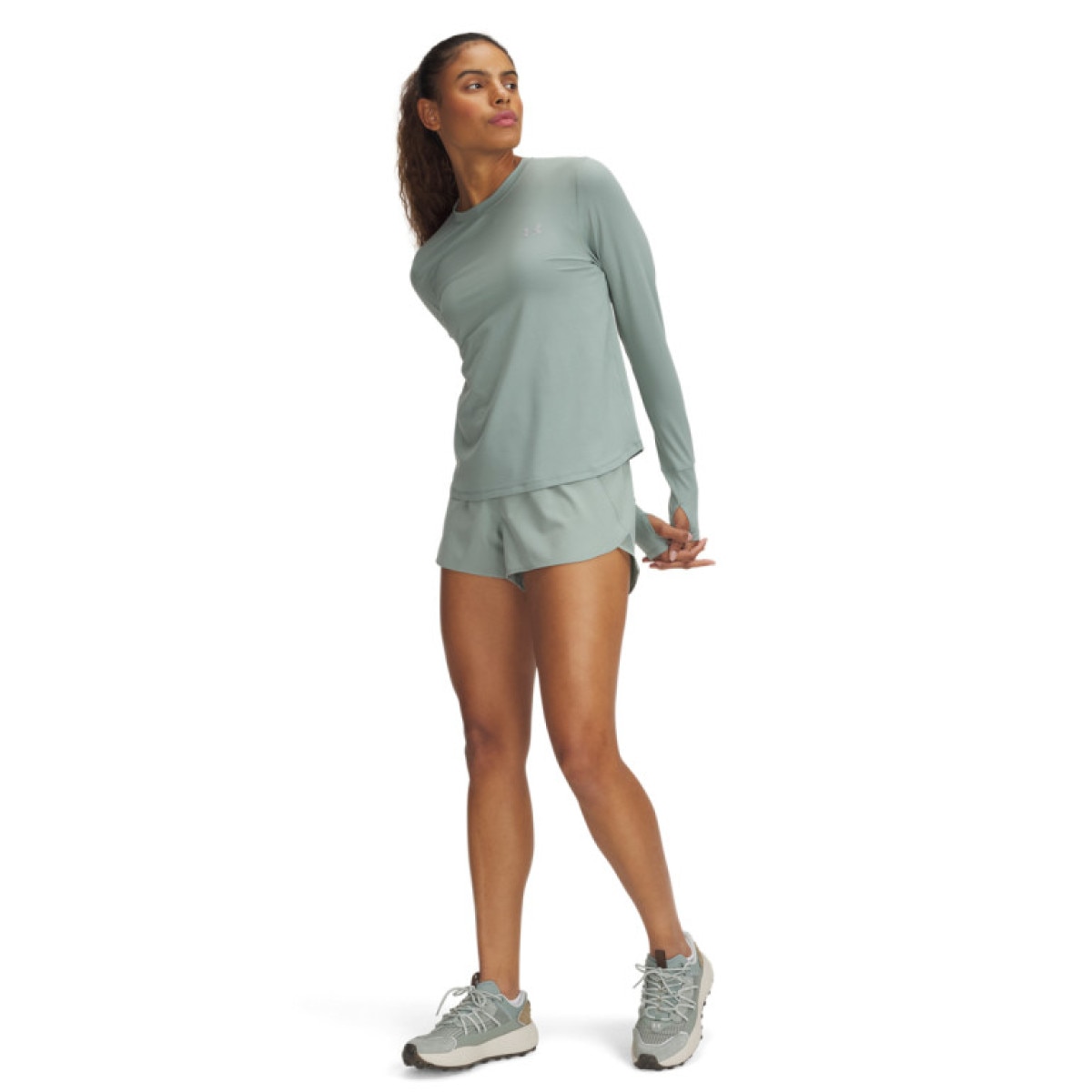 Damskie spodenki do biegania Under Armour UA Launch Pro 3\'\' Shorts - zielone