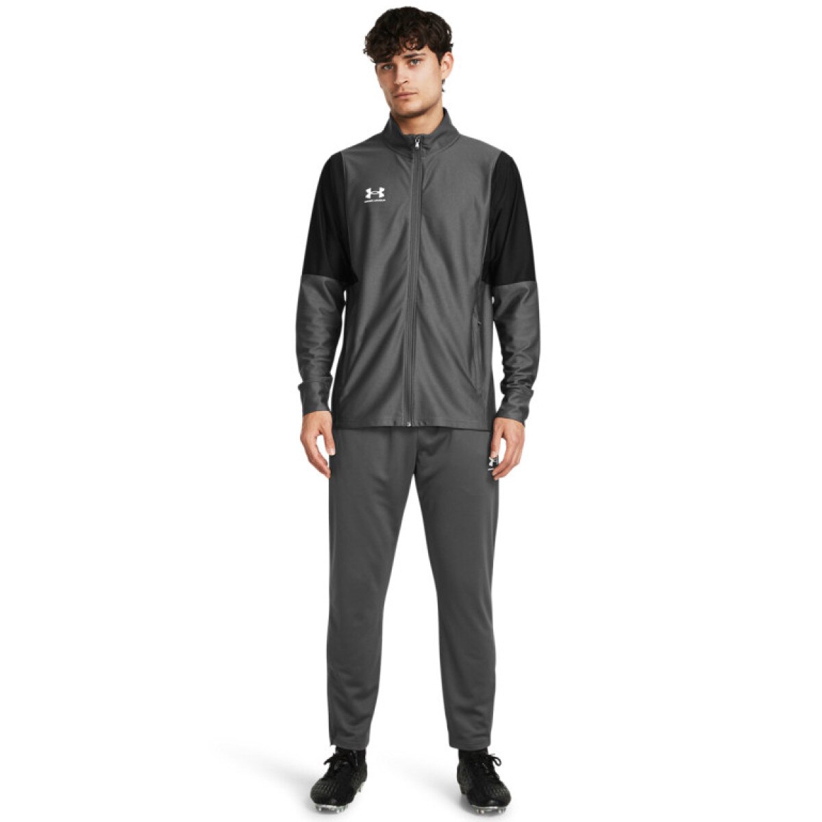 Męskie spodnie do piłki nożnej Under Armour UA M\'s Challenger Pique Pant - szare
