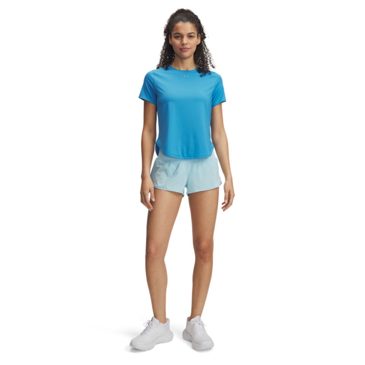 Damskie spodenki treningowe Under Armour UA Launch Pro 2\'\' Shorts - niebieskie