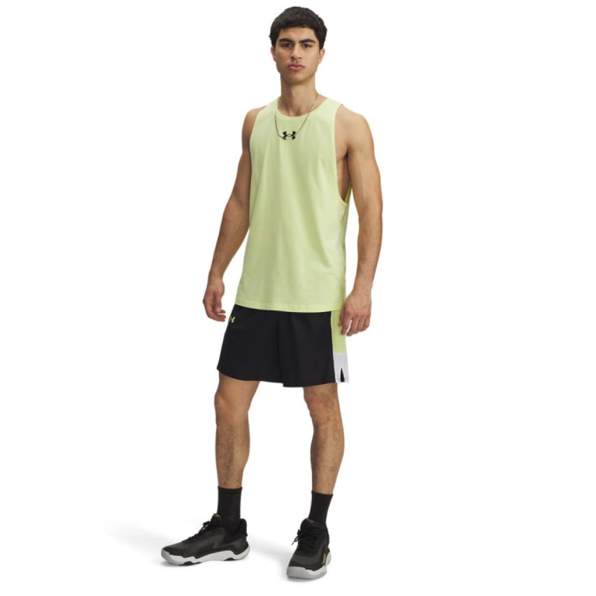 Męskie spodenki do koszykówki Under Armour UA Zone 7\" Short - czarne
