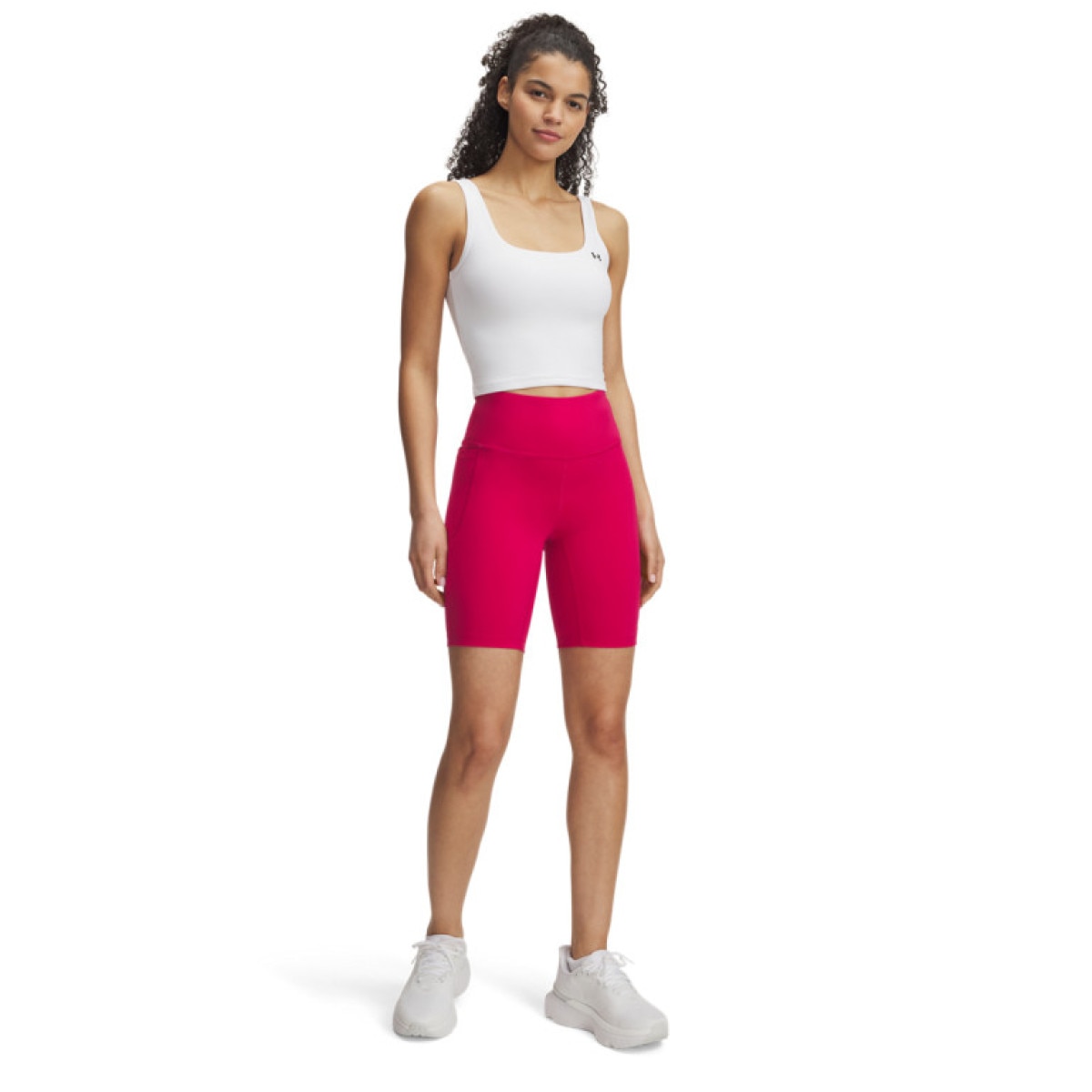 Damskie kolarki treningowe Under Armour Motion Bike Short Emea - różowe