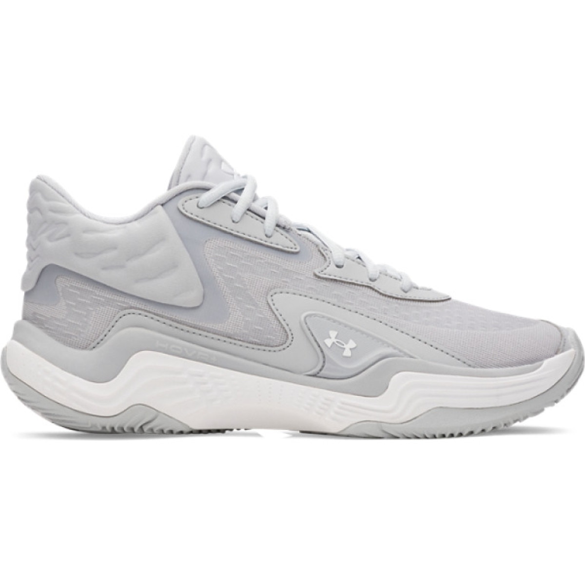 Buty do koszykówki uniseks Under Armour UA Spawn 7 Mid - szare