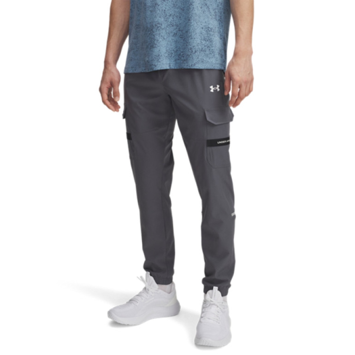 Męskie spodnie treningowe Under Armour UA Tech Utility Woven - szare