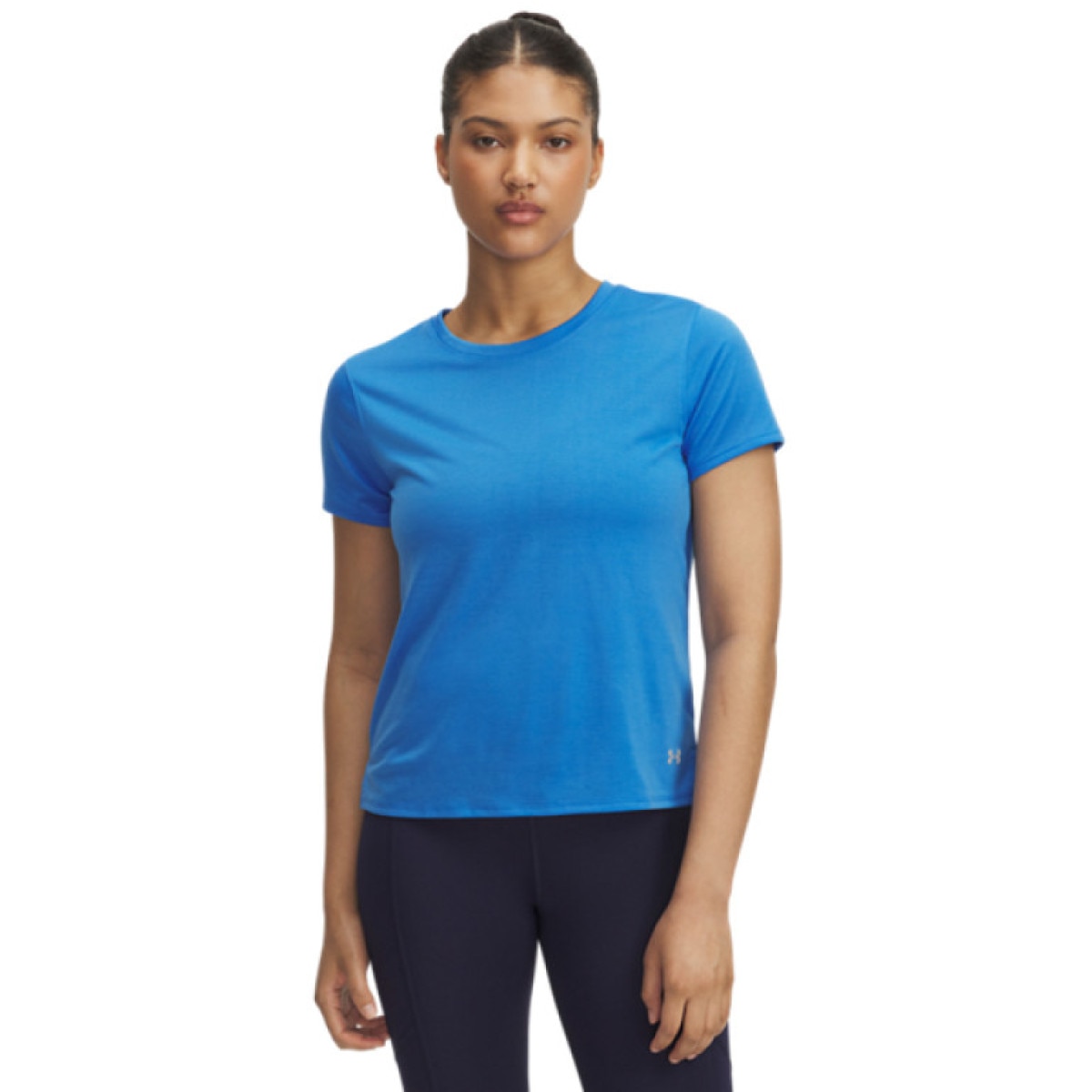 Damska koszulka do biegania Under Armour UA Launch Shortsleeve - niebieska