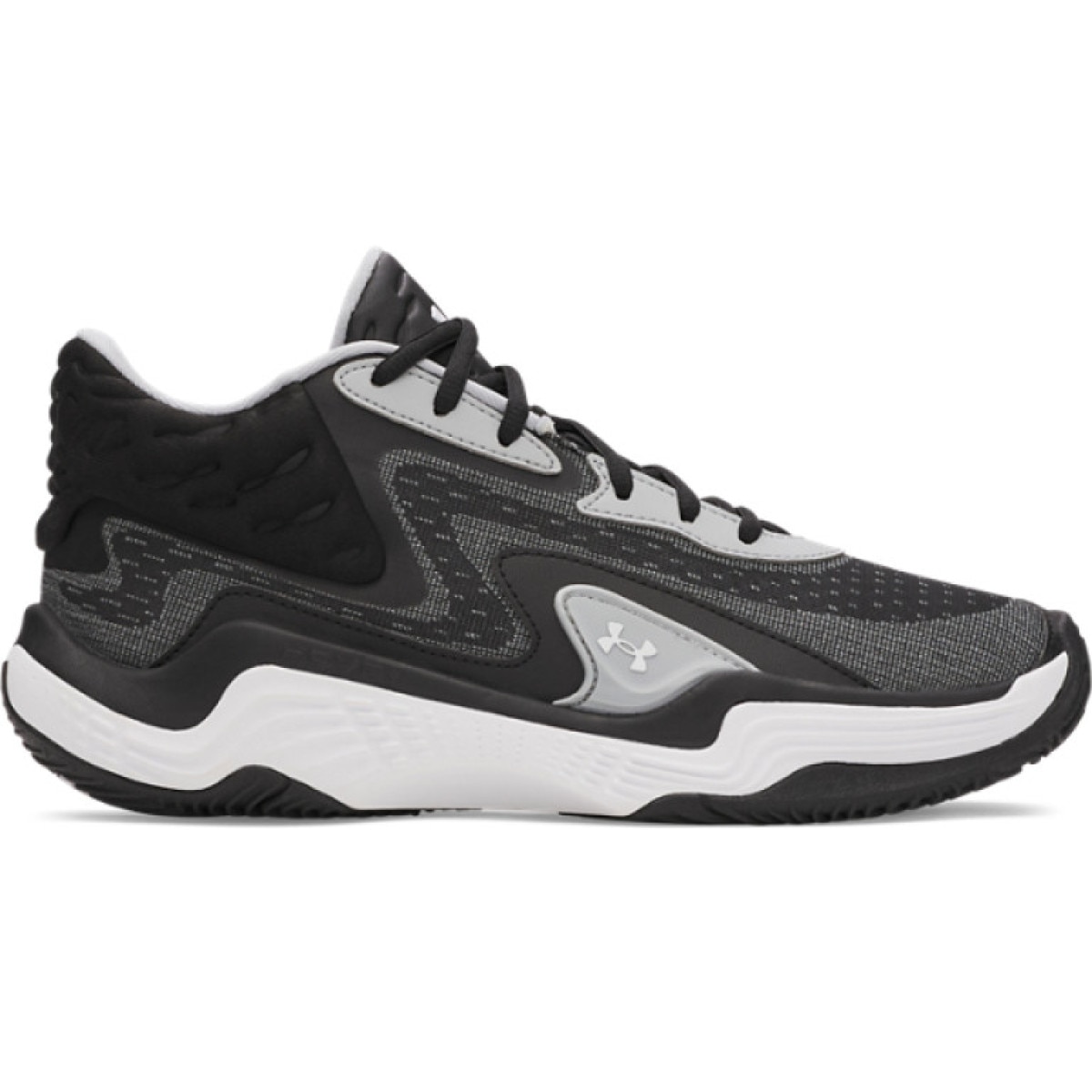 Buty do koszykówki uniseks Under Armour UA Spawn 7 Mid - czarne