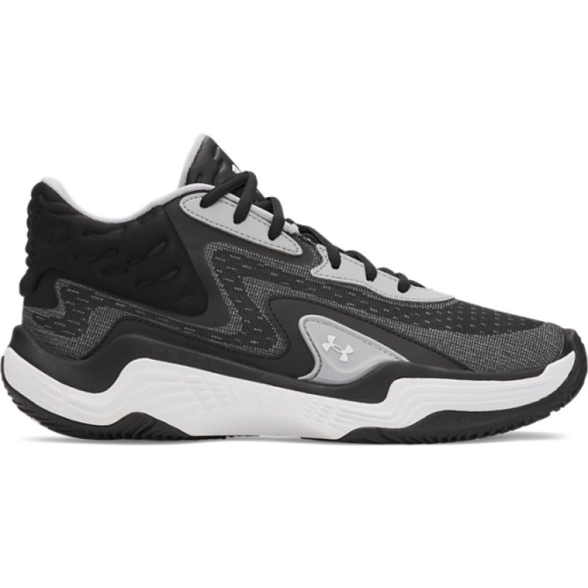 Buty do koszykówki uniseks Under Armour UA Spawn 7 Mid - czarne