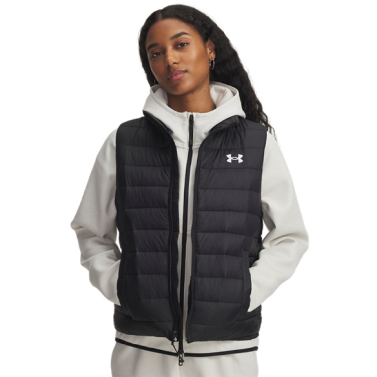 Damski bezrękawnik pikowany Under Armour UA Sportswear Ins Vest - czarny