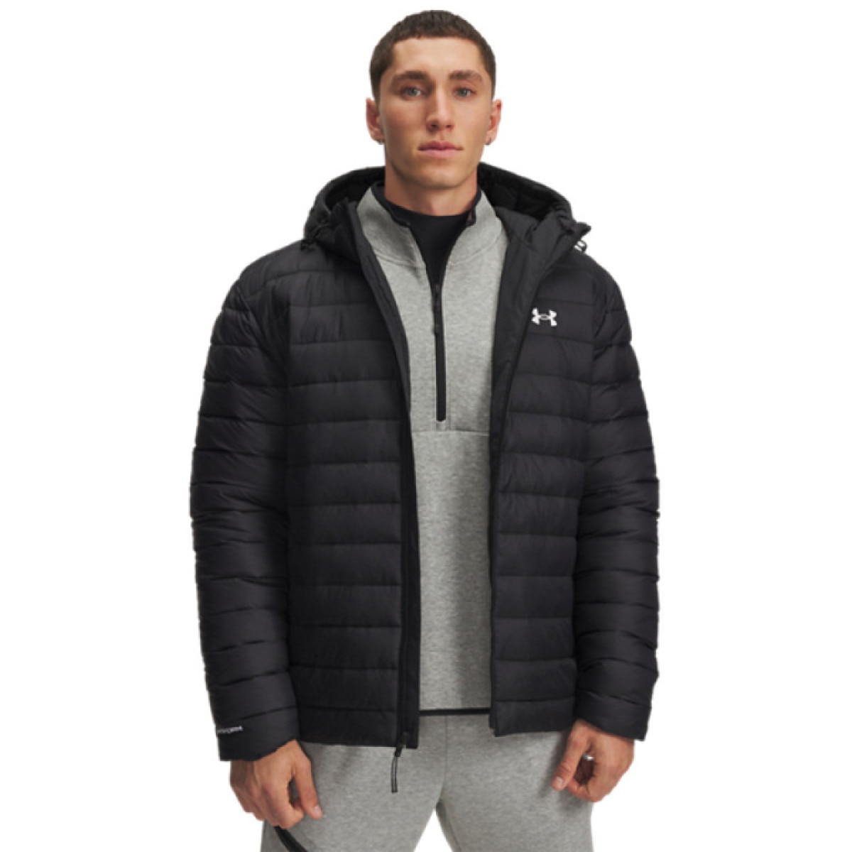 Męska kurtka puchowa pikowana Under Armour UA Sportswear Ins Jkt - czarna