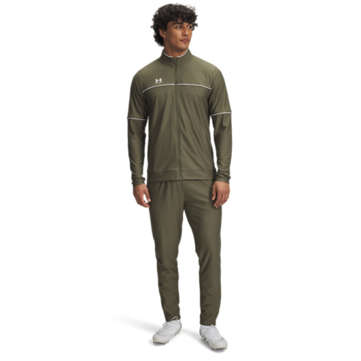 Męski dres komplet treningowy Under Armour UA M Challenger Tracksuit - zielony