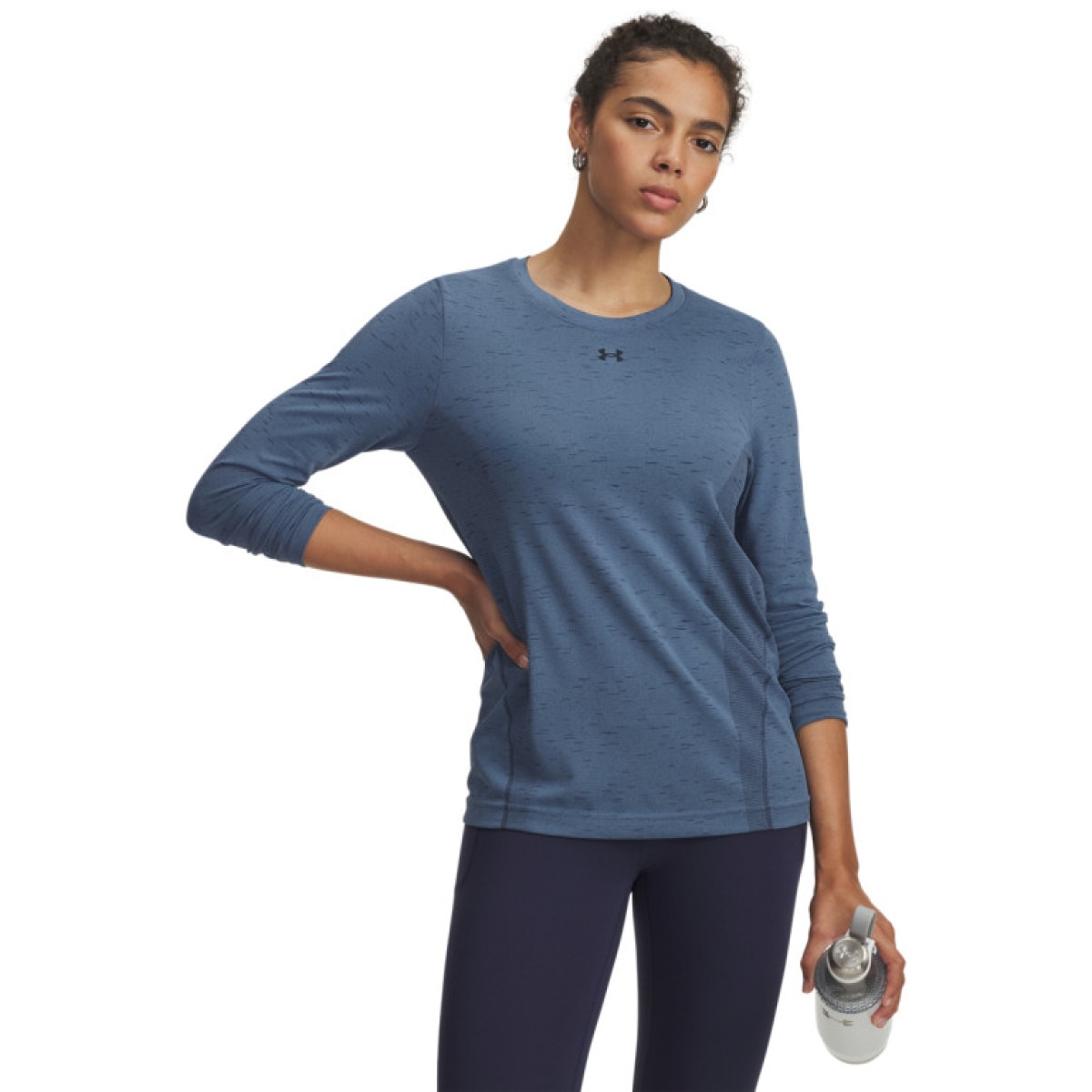 Damski longsleeve treningowy Under Armour Vanish Seamless Loose Ls - niebieski