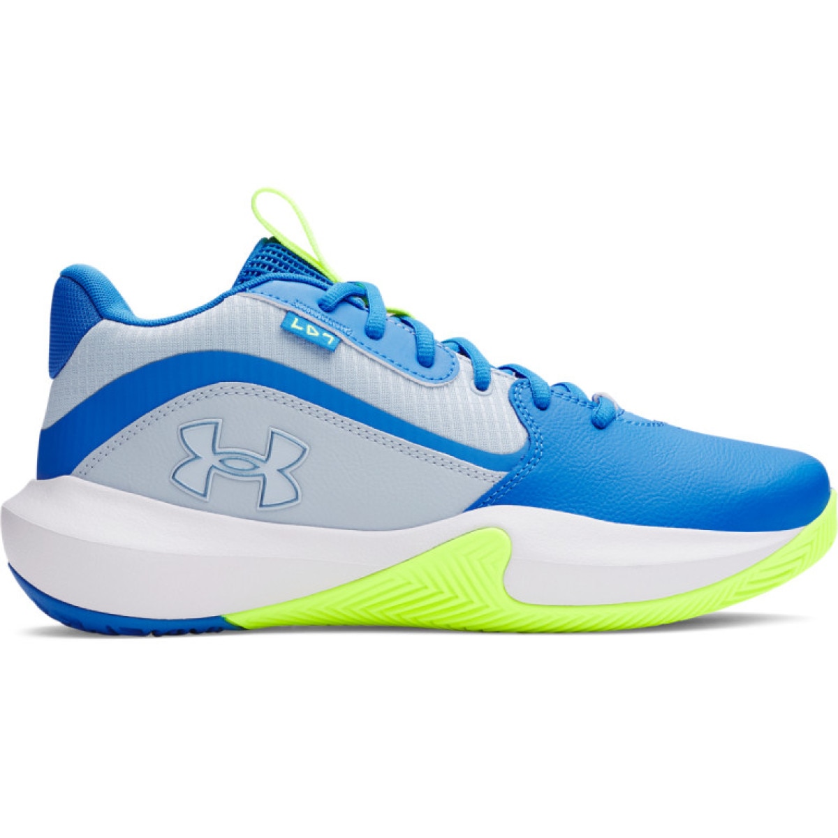 Buty do koszykówki uniseks Under Armour UA Lockdown 7 - niebieskie