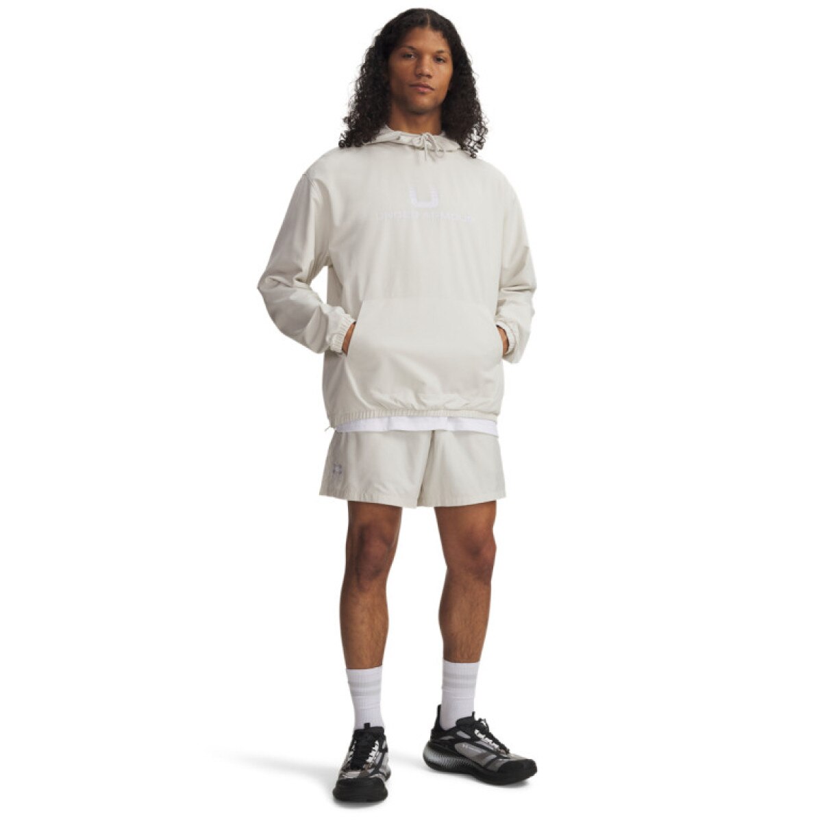 Męskie spodenki  Under Armour UA Essential Volley Short - białe