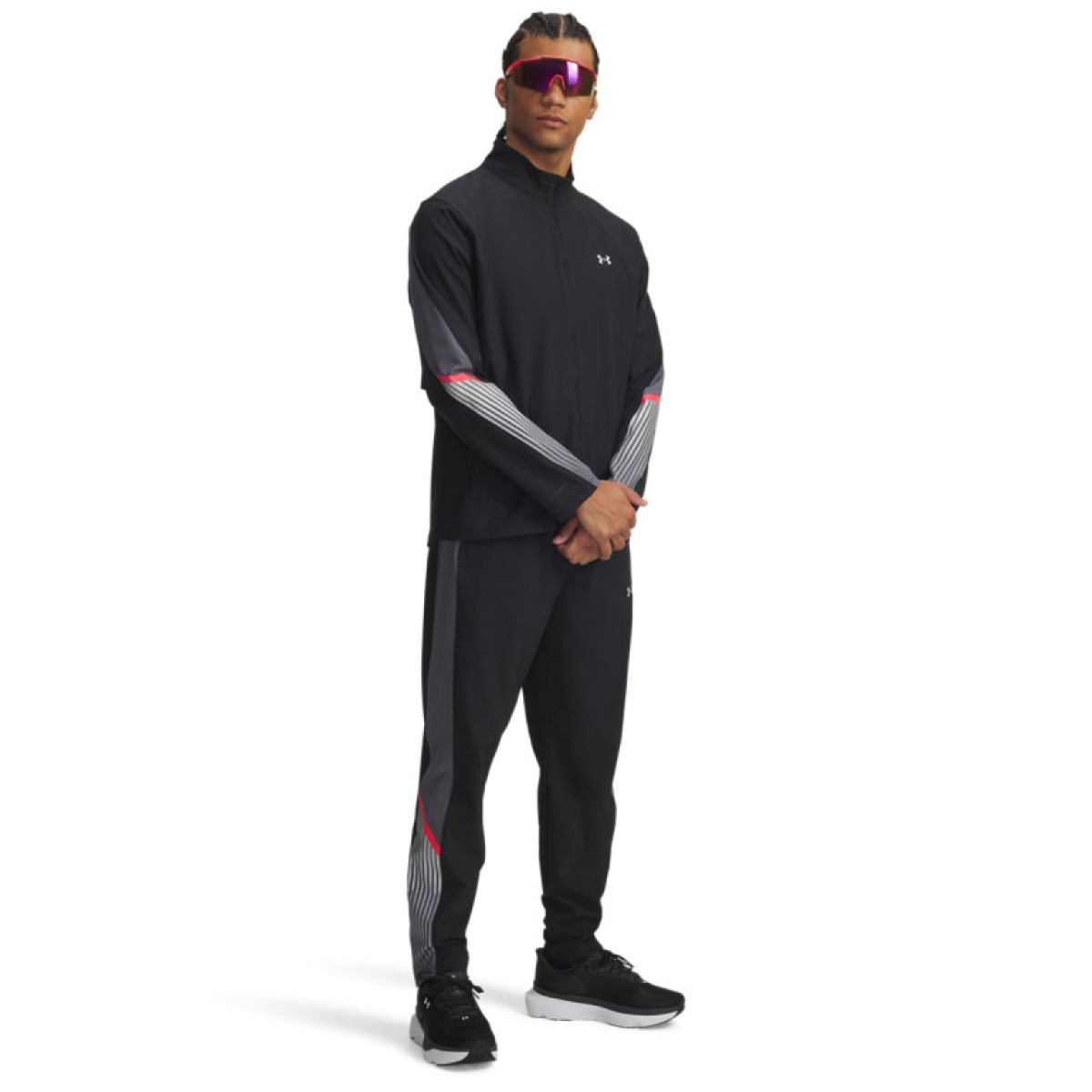 Męskie spodnie do biegania Under Armour  UA Velociti Storm Pant - czarne