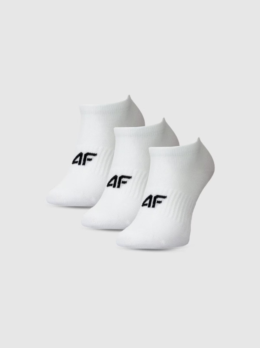 Dziewczęce skarpetki (3-pack) 4F 4FJWMM00USOCF496 - białe
