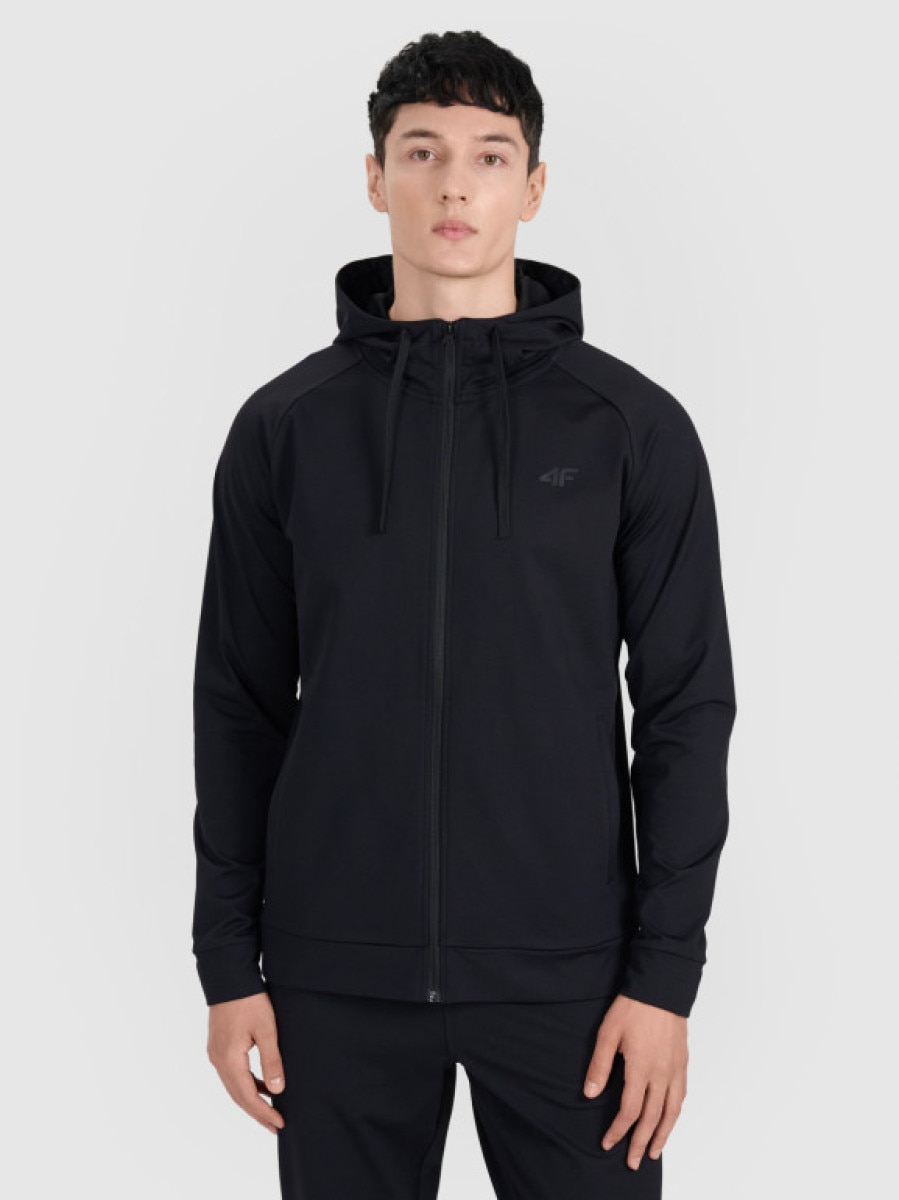 Męska bluza treningowa 4F 4FWMM00TFSWM654 - czarna