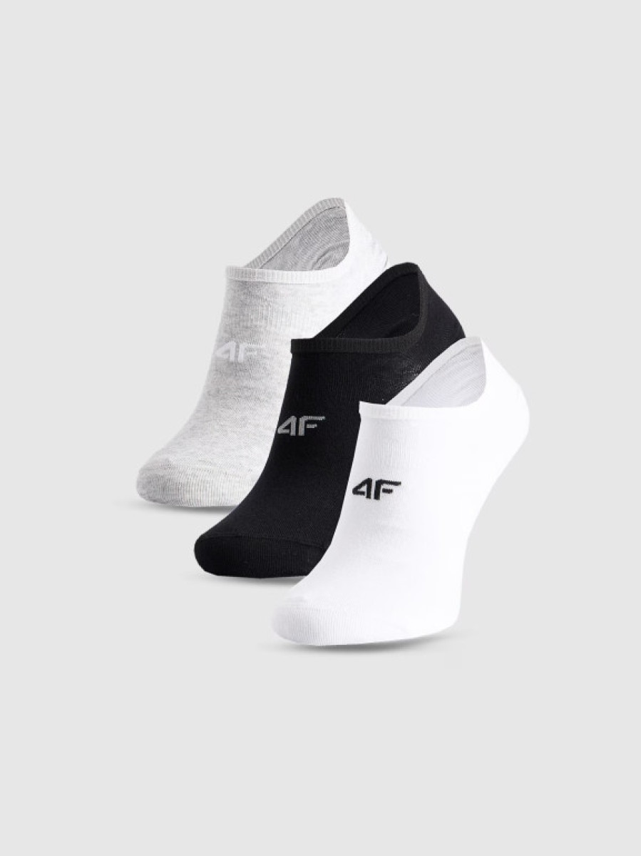Męskie skarpetki stopki 4F (3-pack) 4FWMM00USOCM477 - multikolor