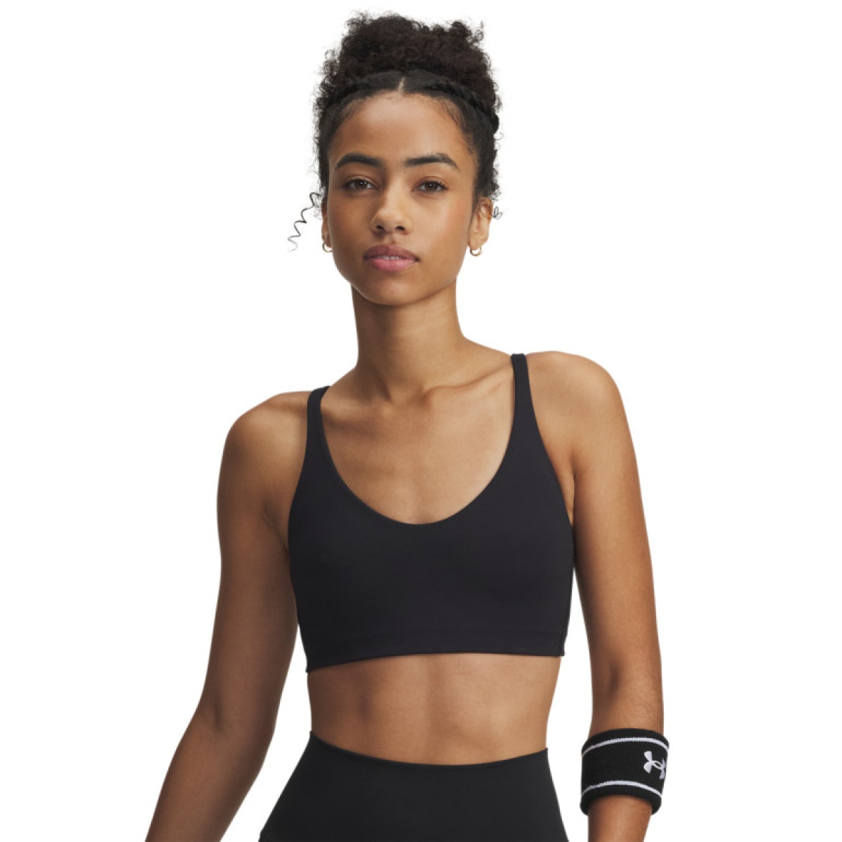 Damski biustonosz treningowy Under Armour UA Motion - czarny