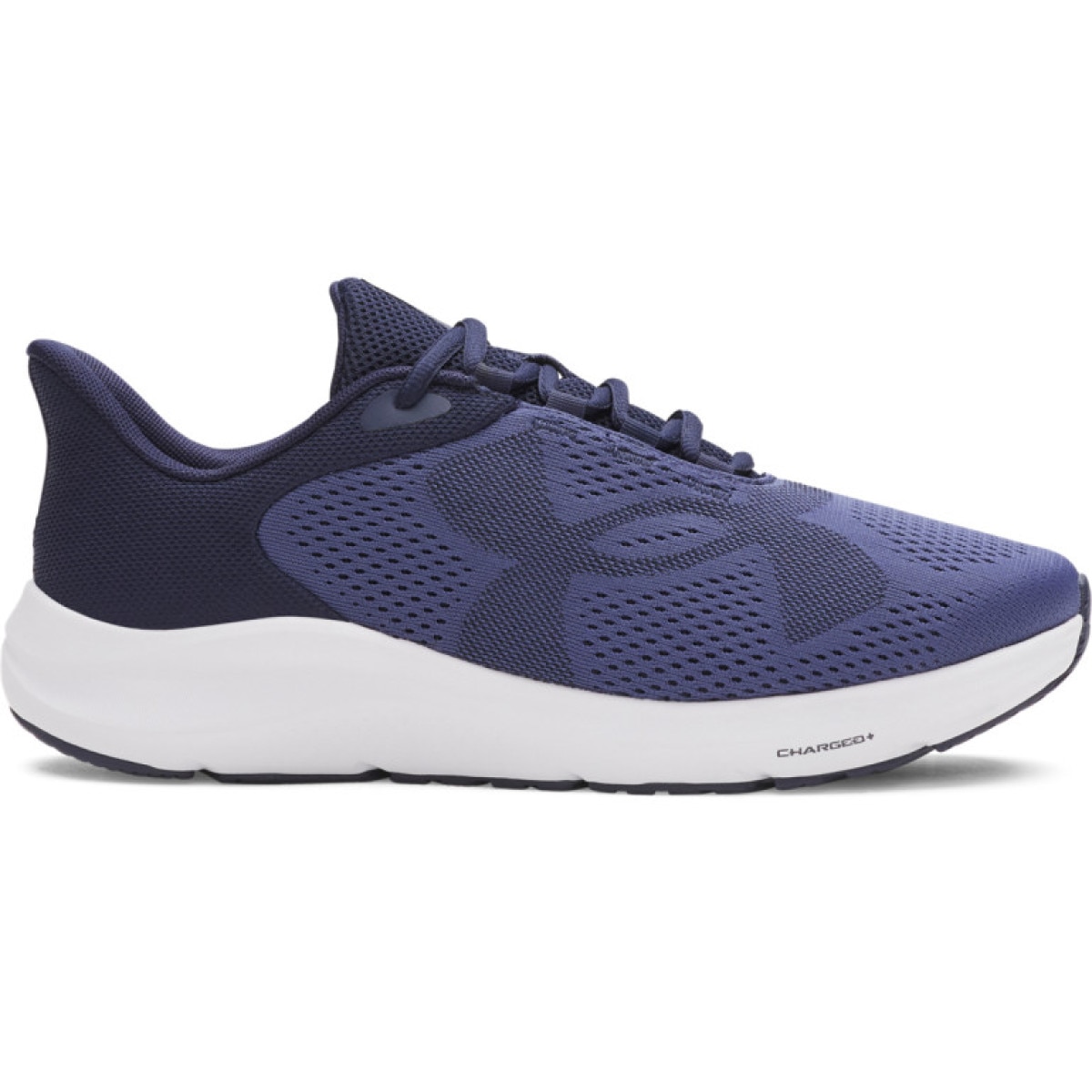 Męskie buty do biegania Under Armour UA Charged Pursuit 4 Big Logo - granatowe