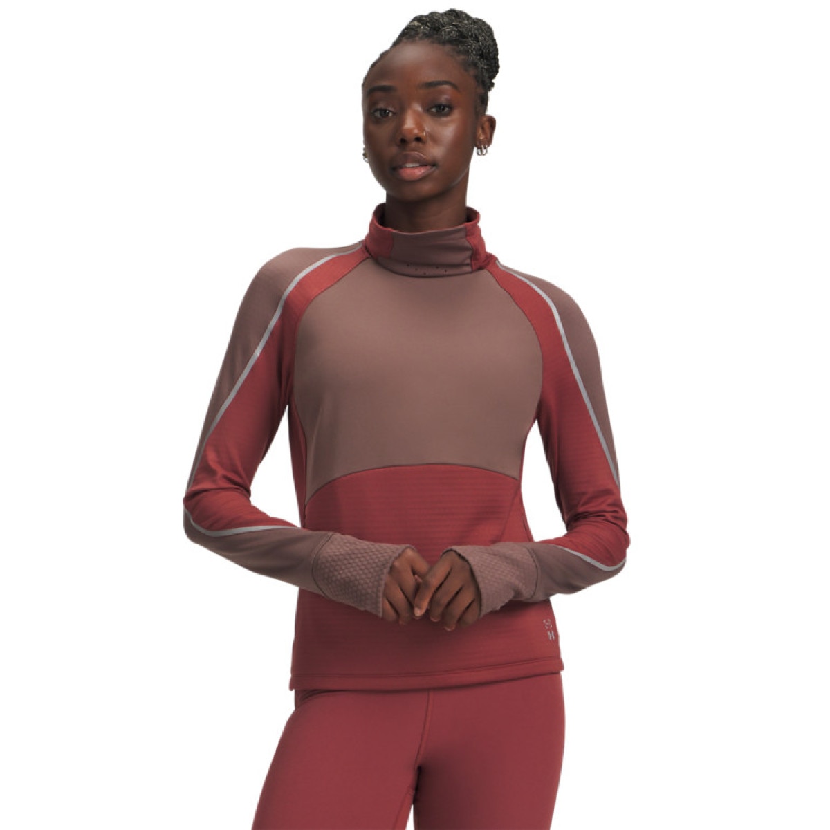 Damski longsleeve do biegania Under Armour UA Halo Run CW Funnel - czerwony