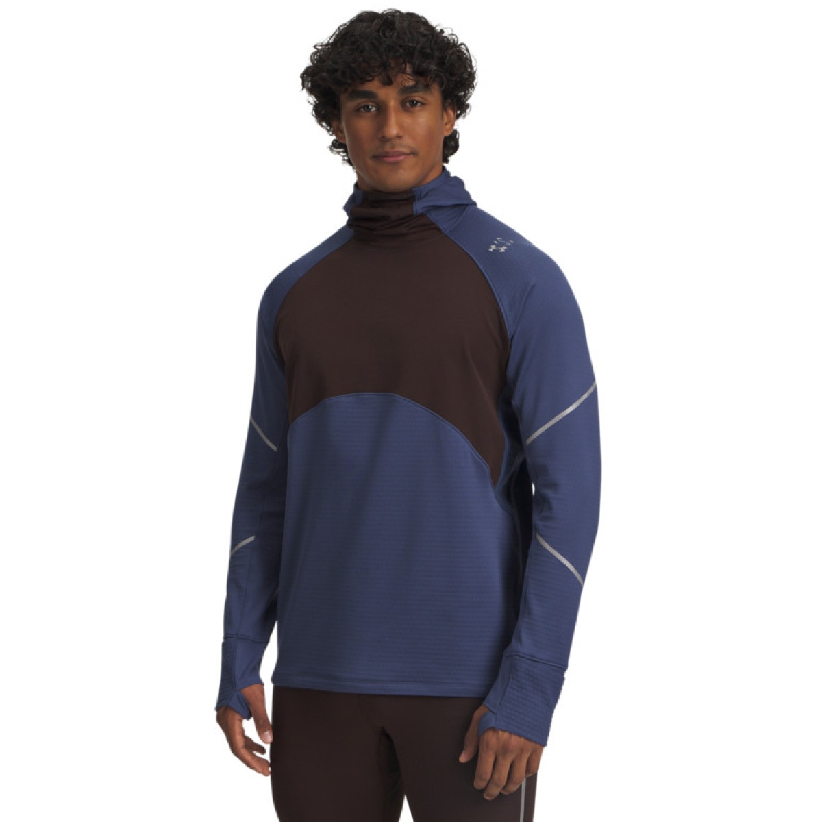 Męska bluza do biegania Under Armour UA Halo Run CW Balaclava - granatowa